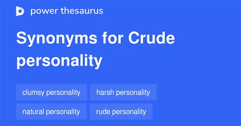 synonym for crude